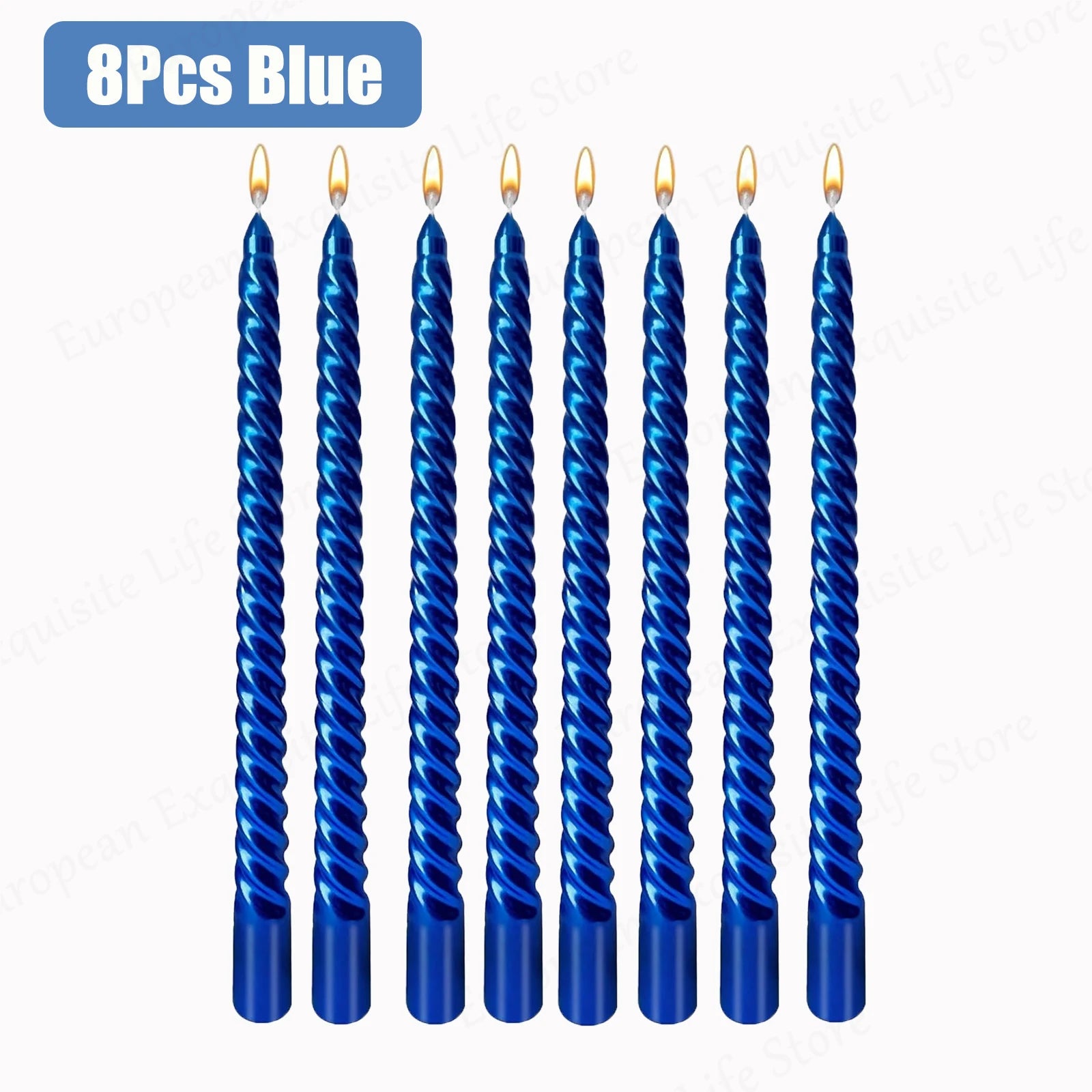 Metallic Taper Candles - Dripless - Unscented