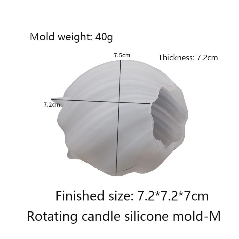 3D Wave Candle Mold
