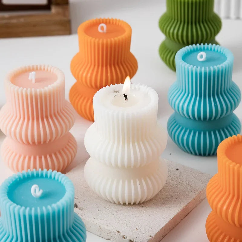 Smokeless Ribbed Scented Candle