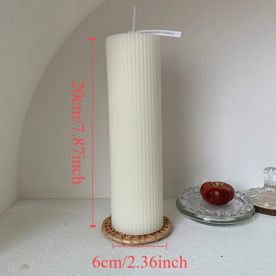Nordic Style Cylindrical Candle- Smokeless
