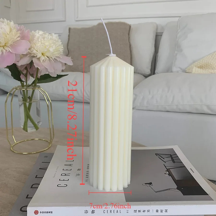 Nordic Style Cylindrical Candle- Smokeless