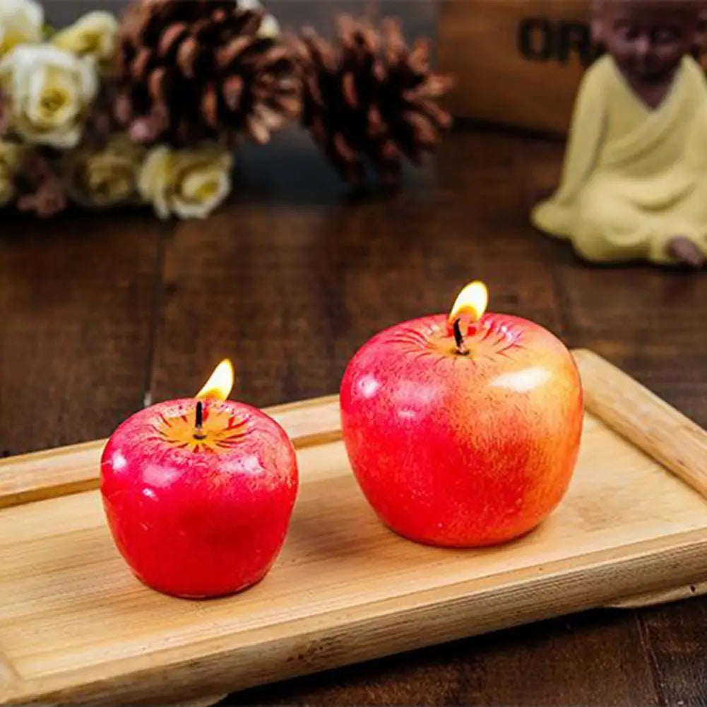 Red Apple Shaped Aromatherapy Candles Lamp Wedding Gift Home Decoration Valentine's Day Christmas Candle Lamp