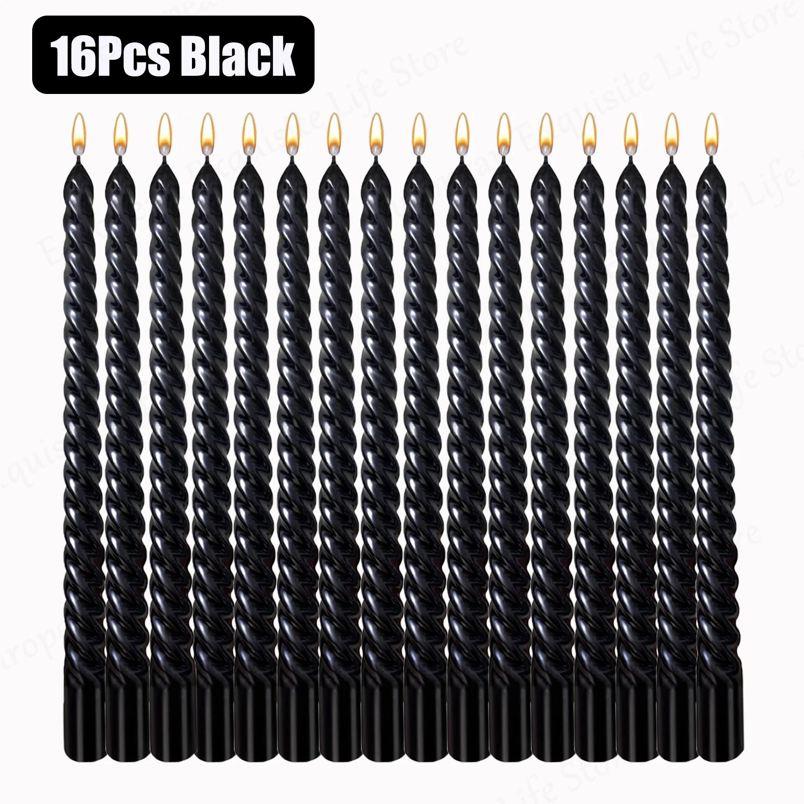 Metallic Taper Candles - Dripless - Unscented