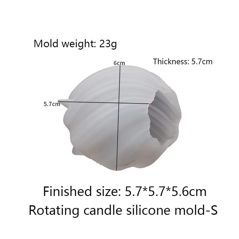 3D Wave Candle Mold