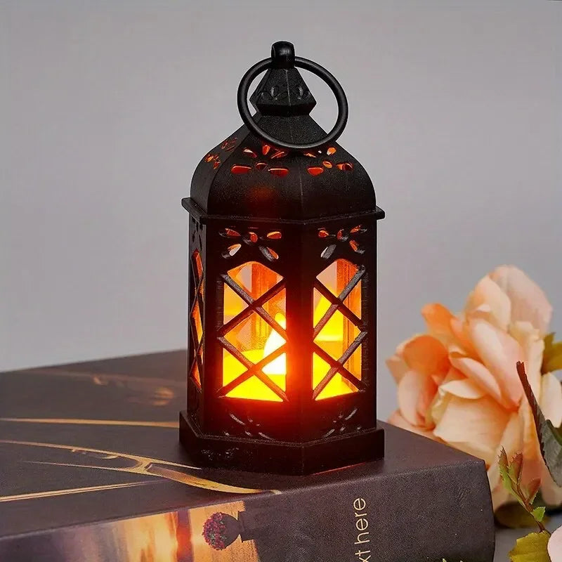 Retro Hex LED Candle Lamp