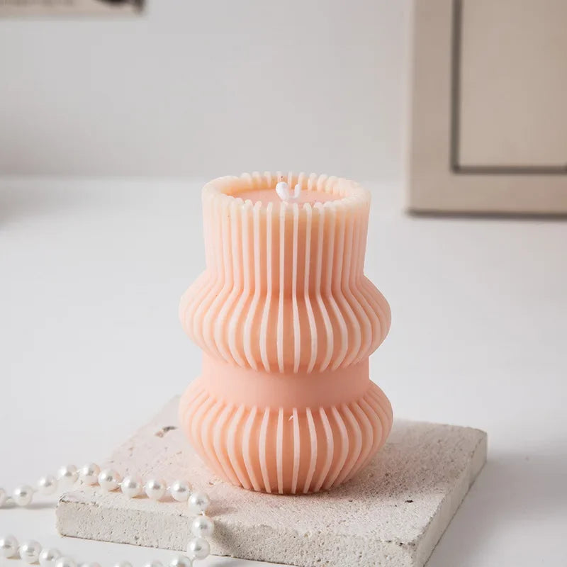 Smokeless Ribbed Scented Candle