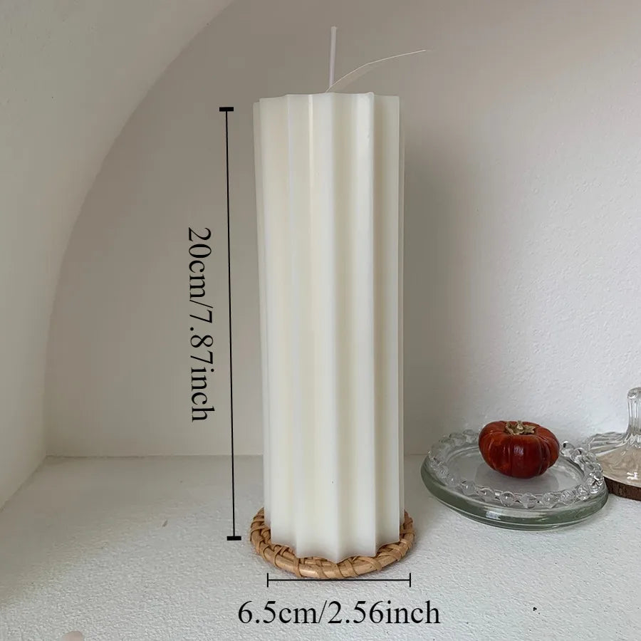 Nordic Style Cylindrical Candle- Smokeless