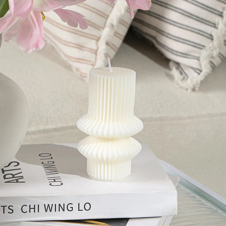 Nordic Style Cylindrical Candle- Smokeless