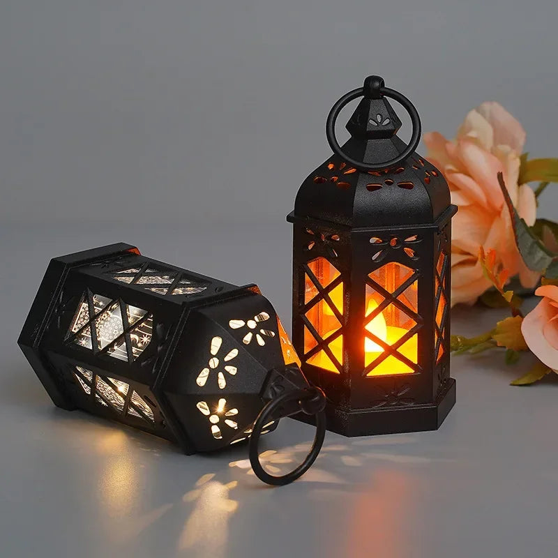 Retro Hex LED Candle Lamp