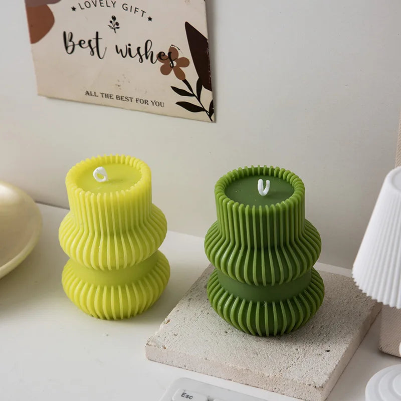 Smokeless Ribbed Scented Candle