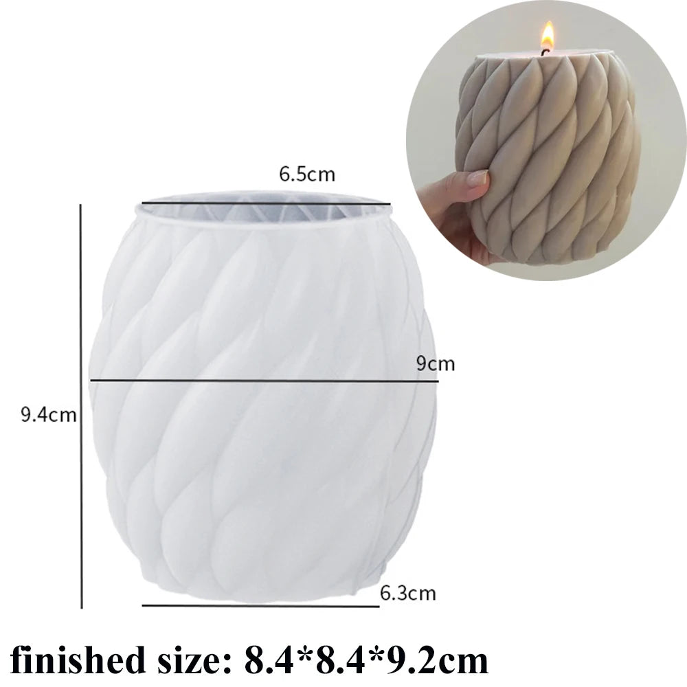 3D Wave Candle Mold