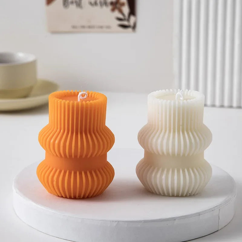 Smokeless Ribbed Scented Candle