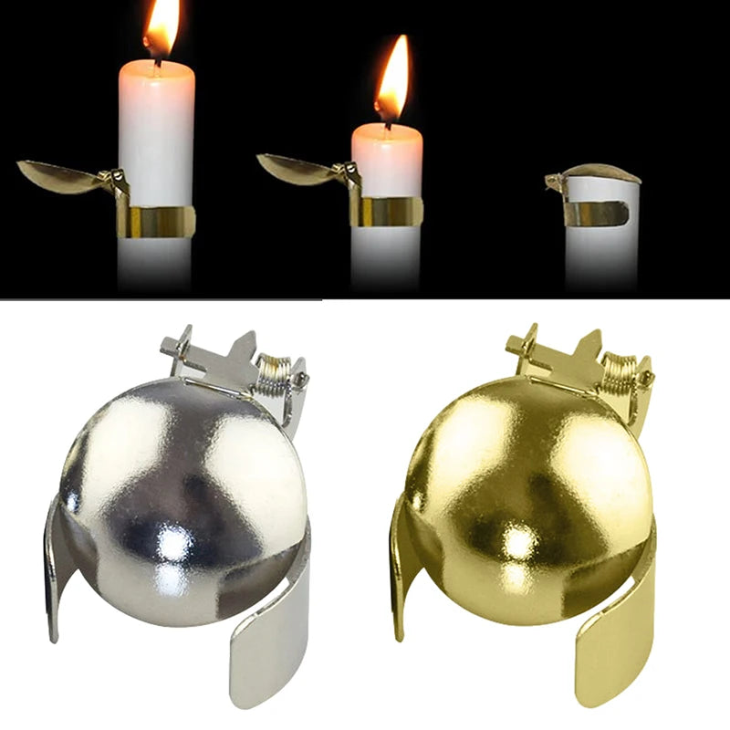 Automatic Candle Fire Snuffer Putting Out Flame Candle Cover Wick Flame Extinguishing Clip Safely For Home Indoor Outdoor