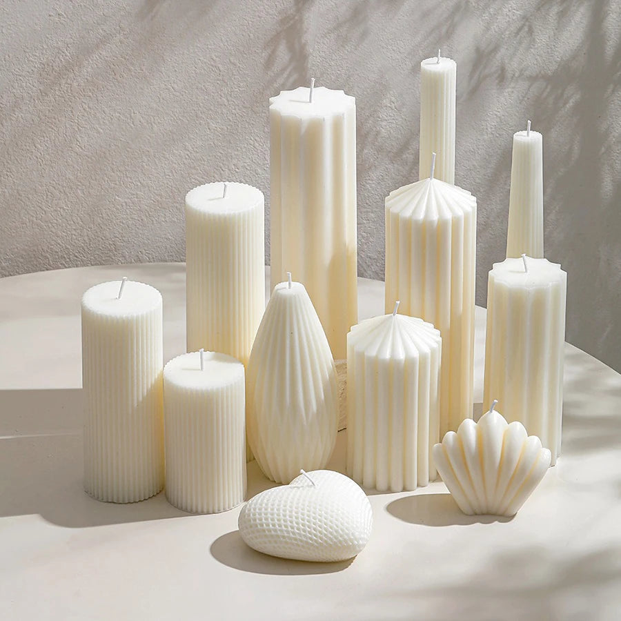 Nordic Style Cylindrical Candle- Smokeless