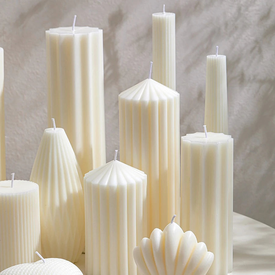 Nordic Style Cylindrical Candle- Smokeless