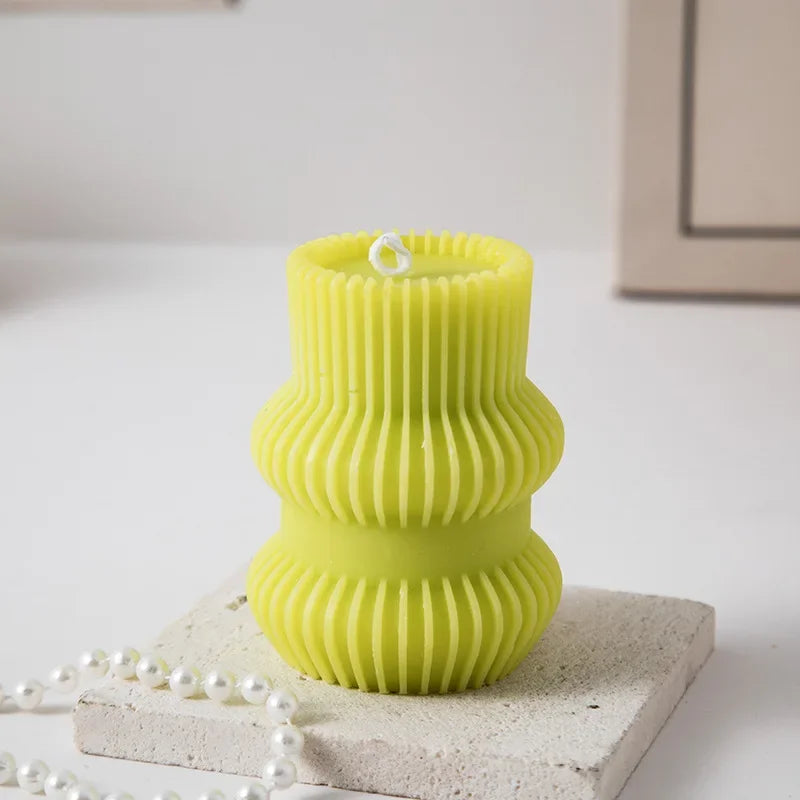 Smokeless Ribbed Scented Candle