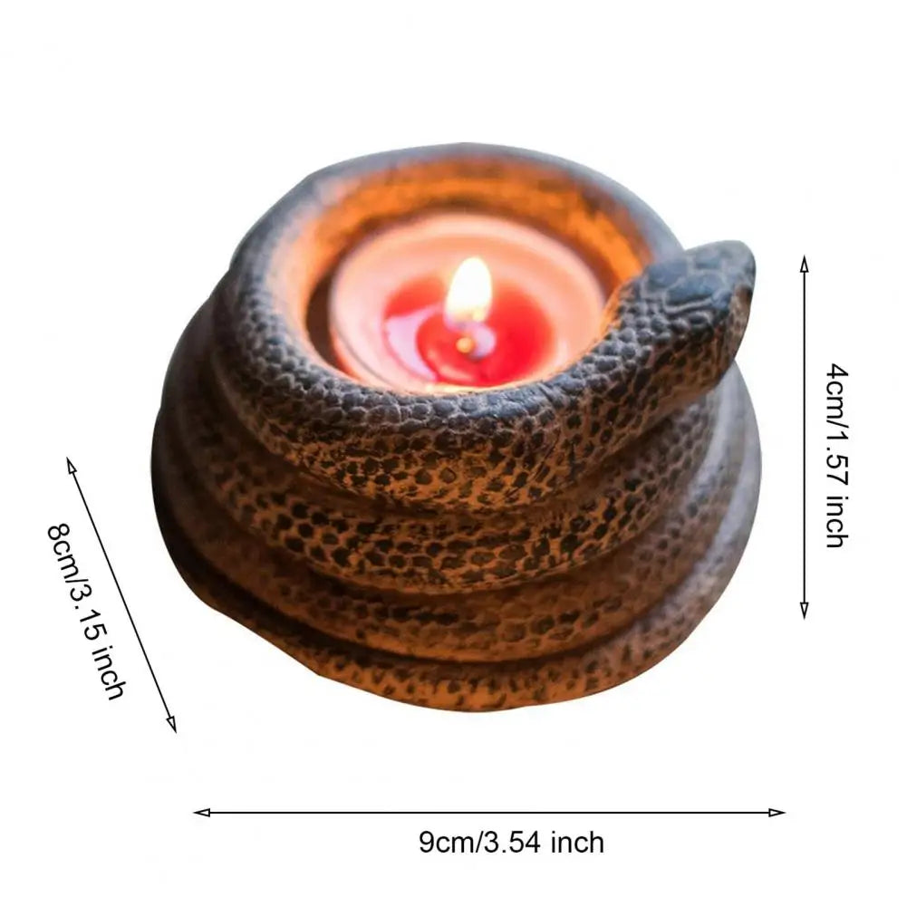 3D Coiled Snake Candle Holder