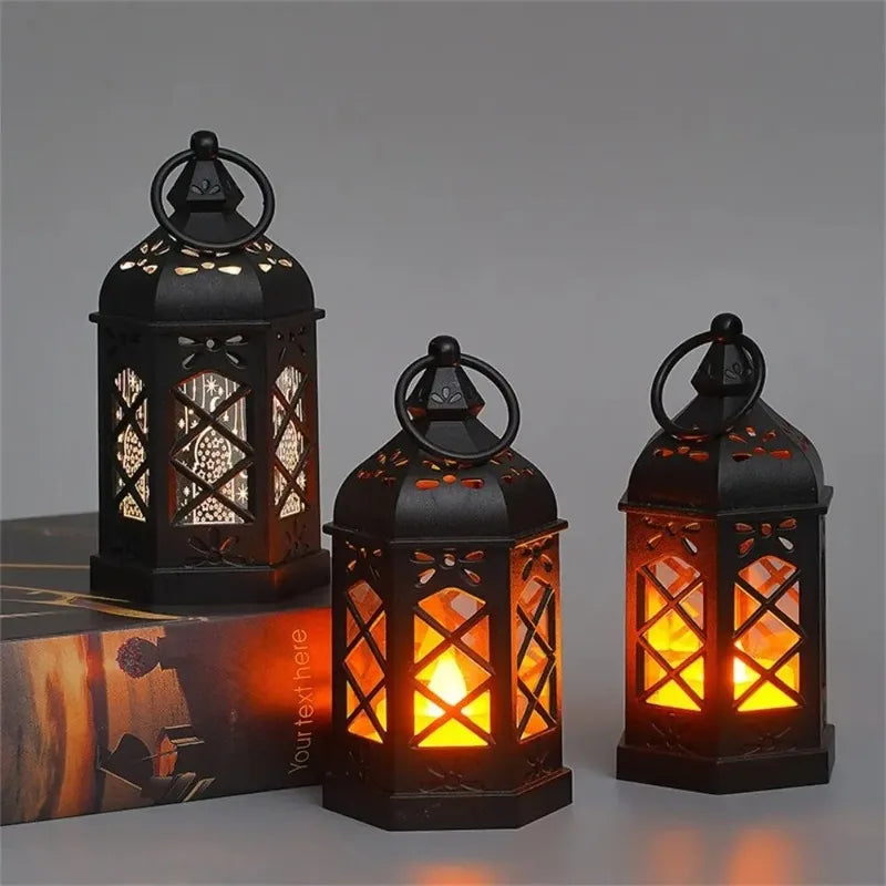 Retro Hex LED Candle Lamp