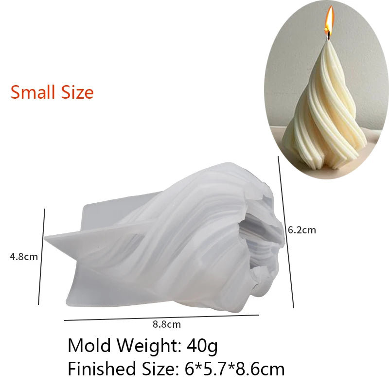 3D Wave Candle Mold