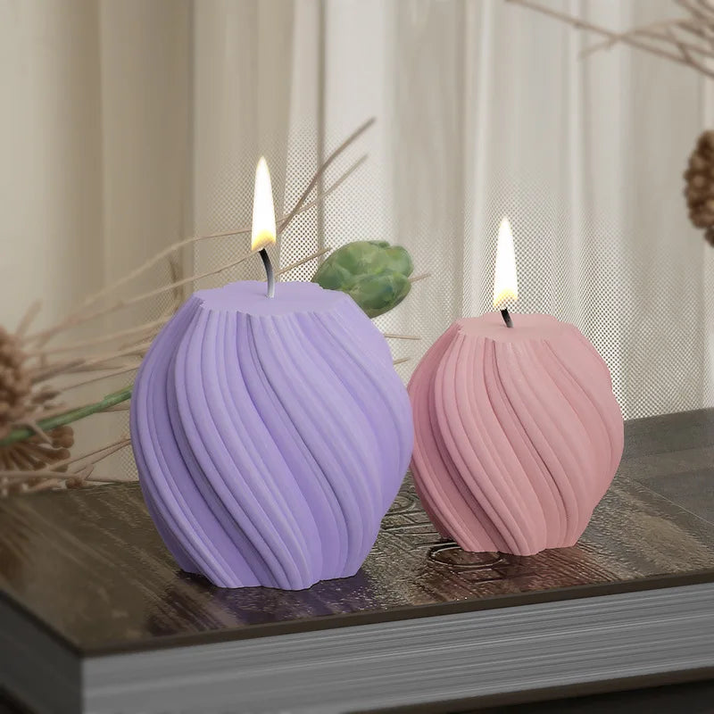 3D Wave Candle Mold