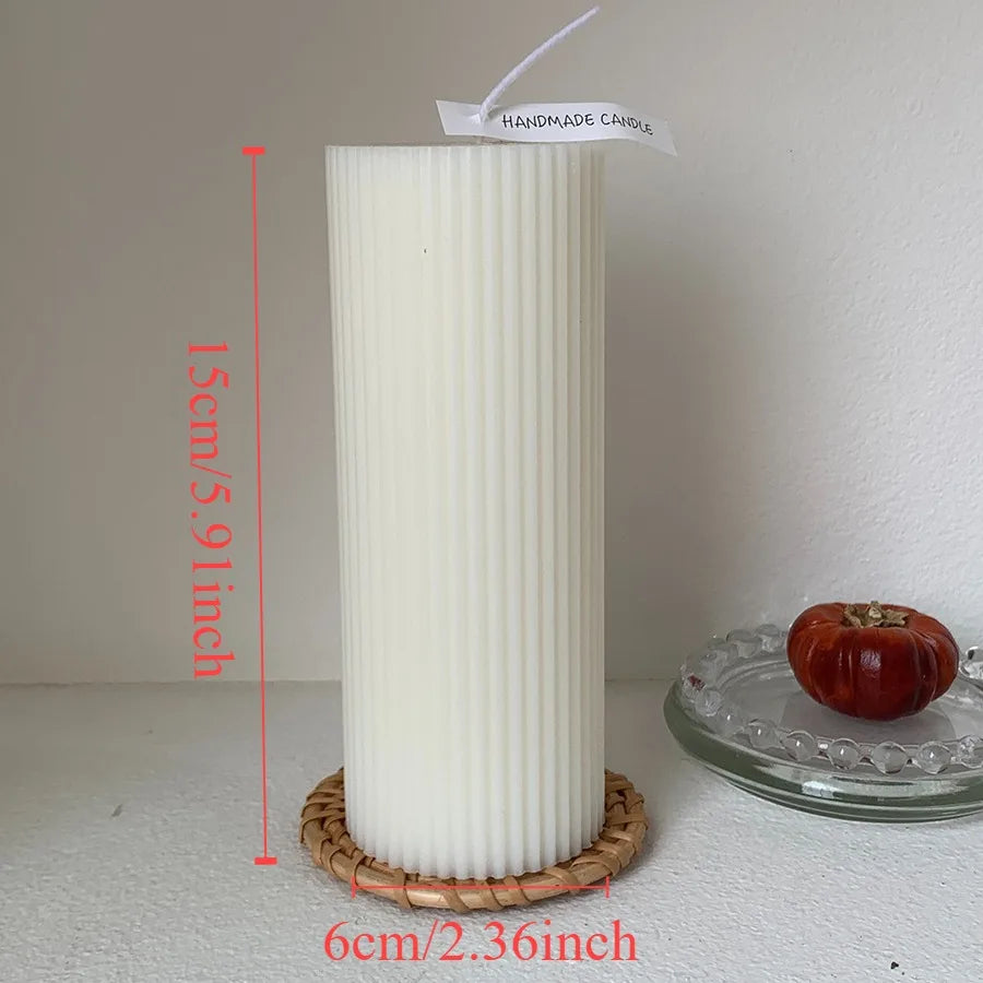 Nordic Style Cylindrical Candle- Smokeless