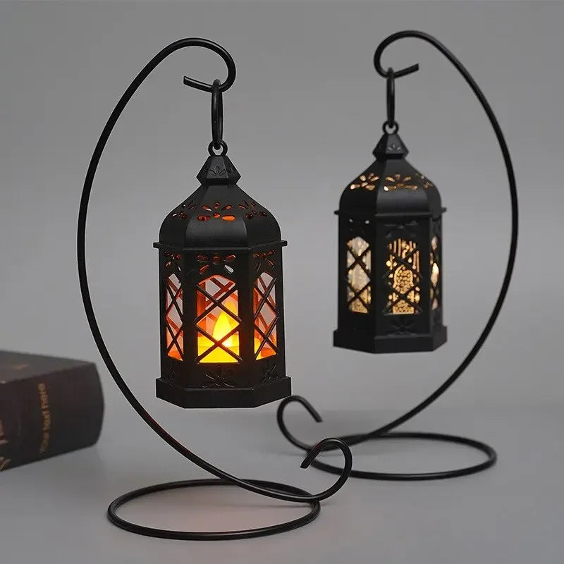 Retro Hex LED Candle Lamp