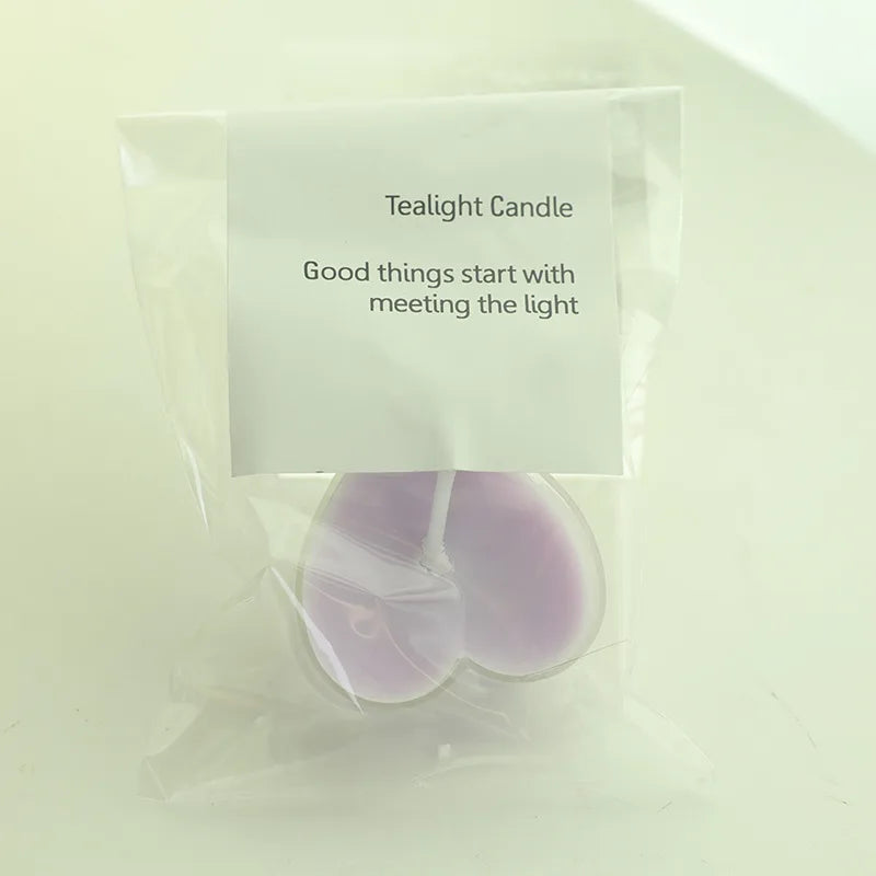 Heart shaped Scented Tea candle