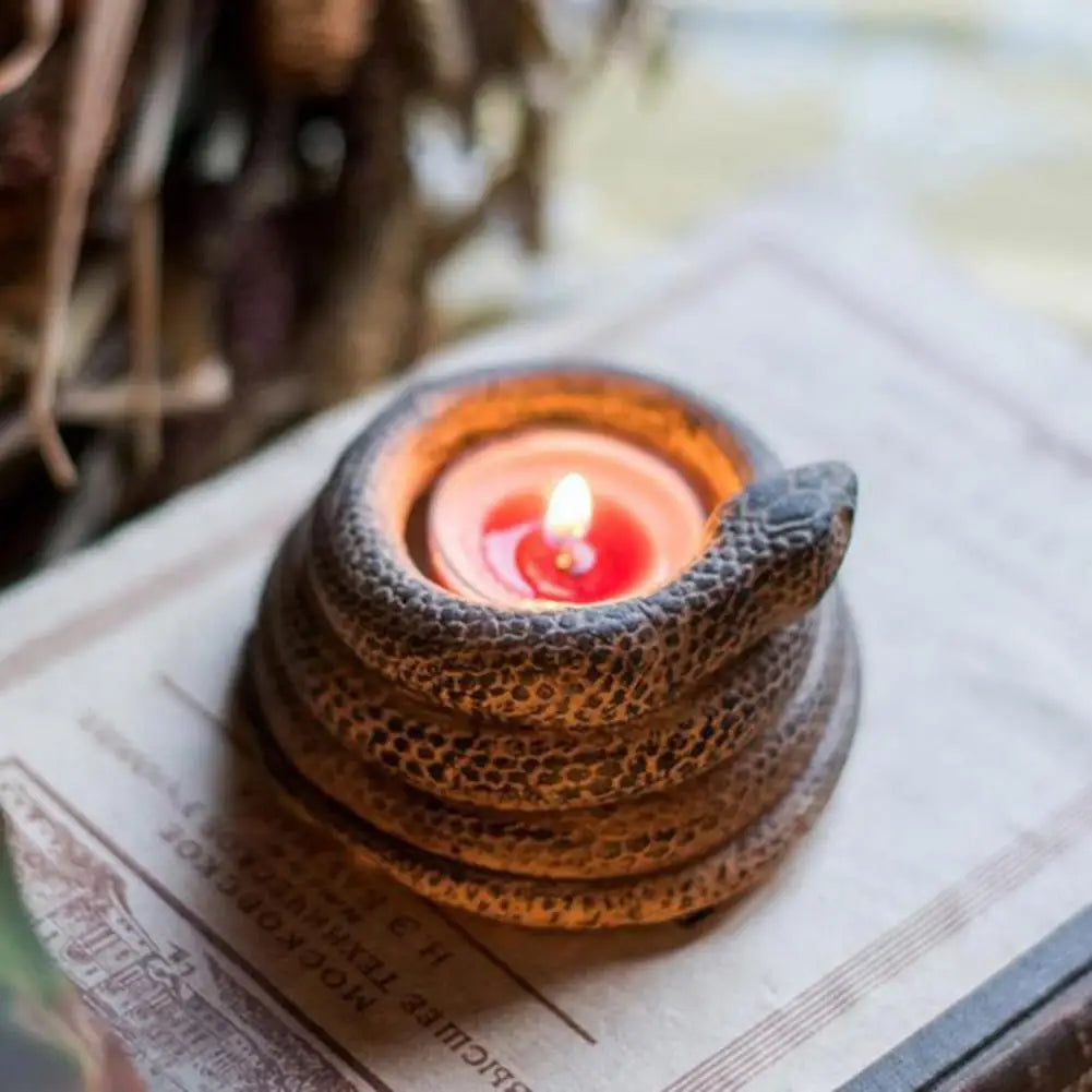 3D Coiled Snake Candle Holder