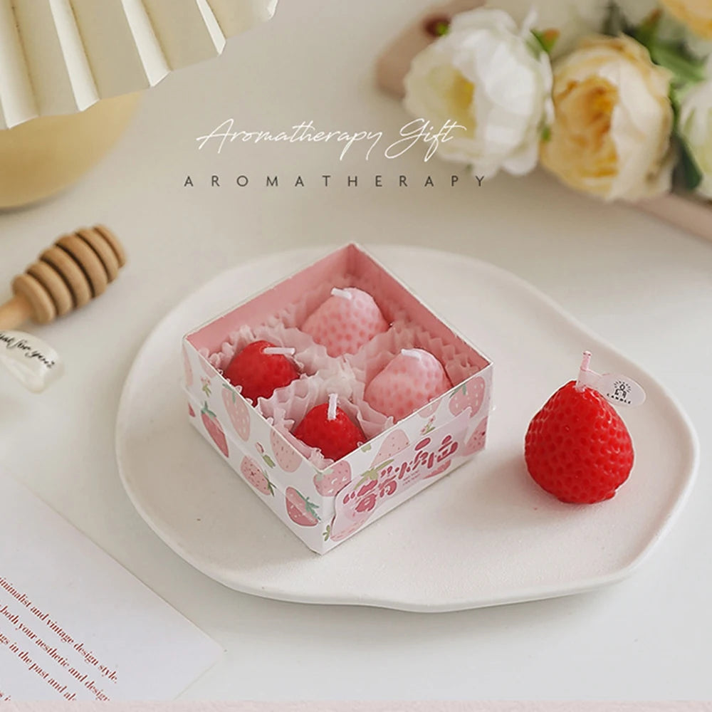Strawberry Scented Soy Candle