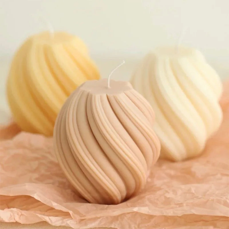 3D Wave Candle Mold