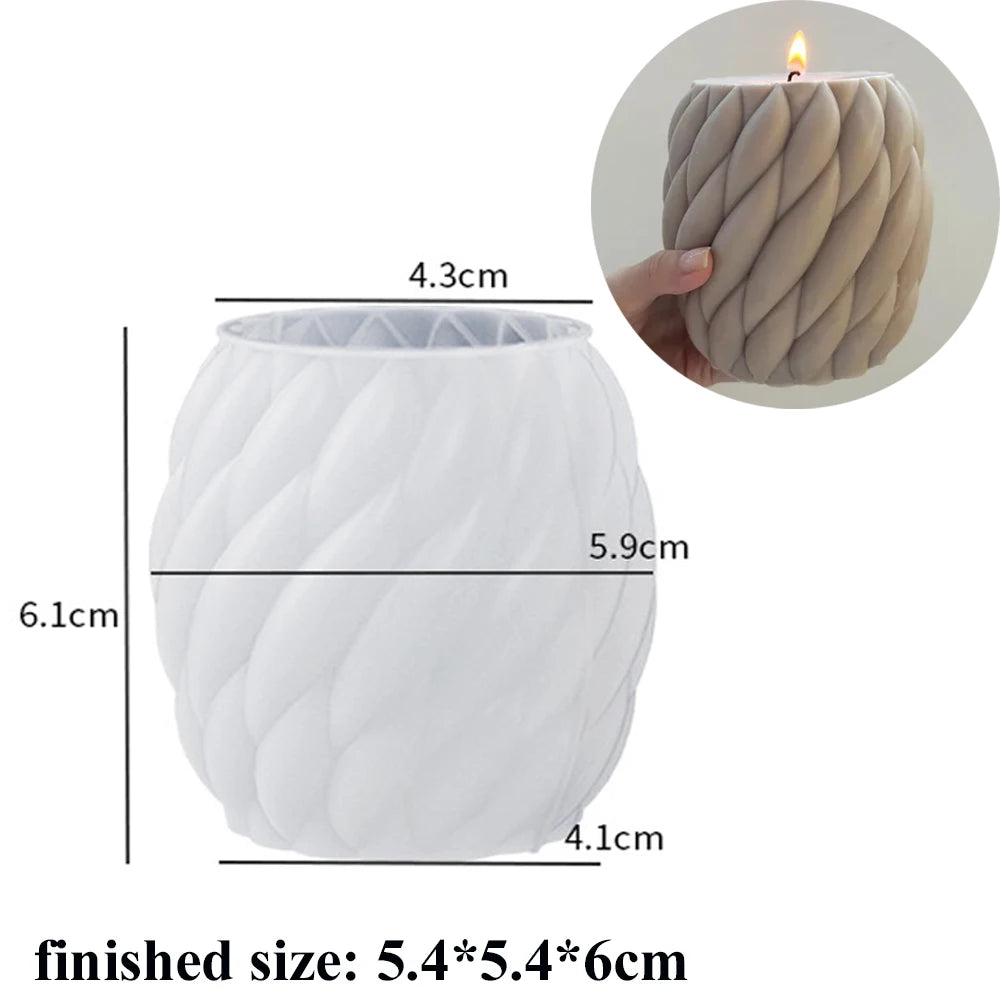3D Wave Candle Mold