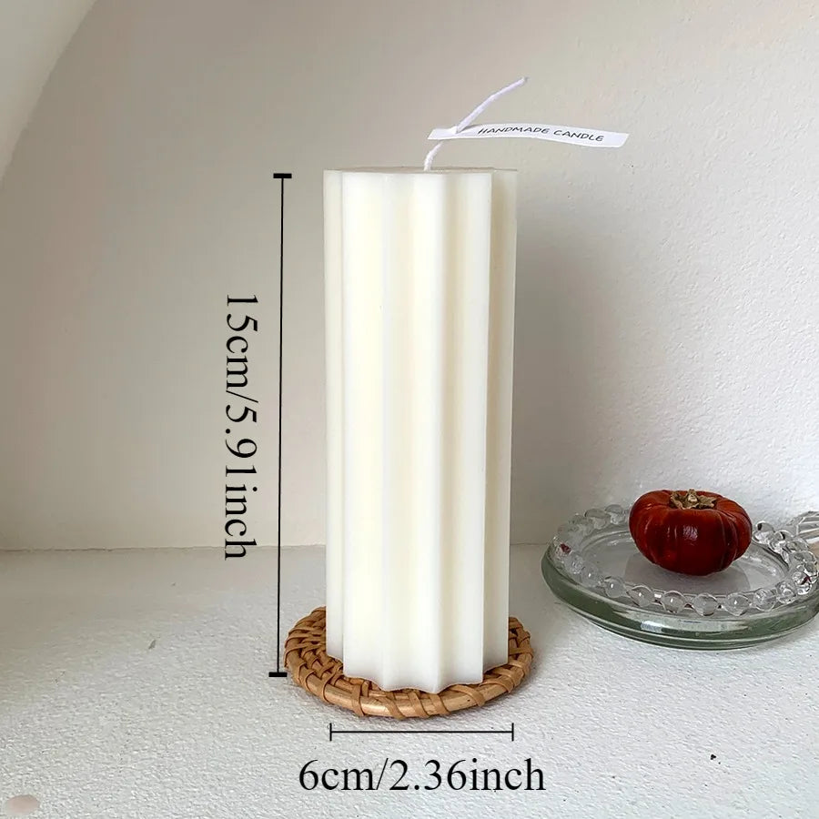 Nordic Style Cylindrical Candle- Smokeless