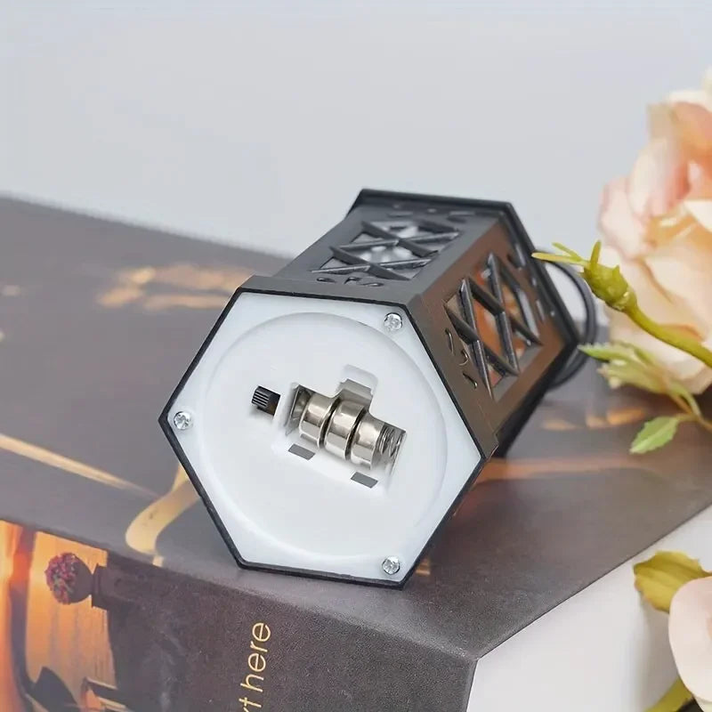 Retro Hex LED Candle Lamp