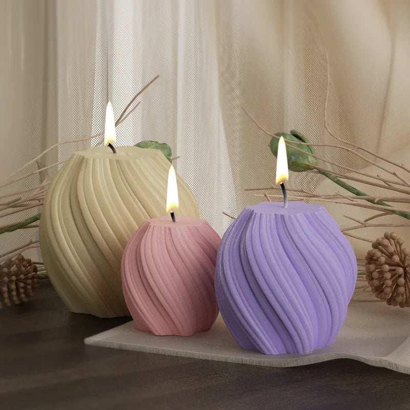 3D Wave Candle Mold