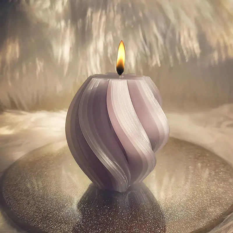 3D Wave Candle Mold