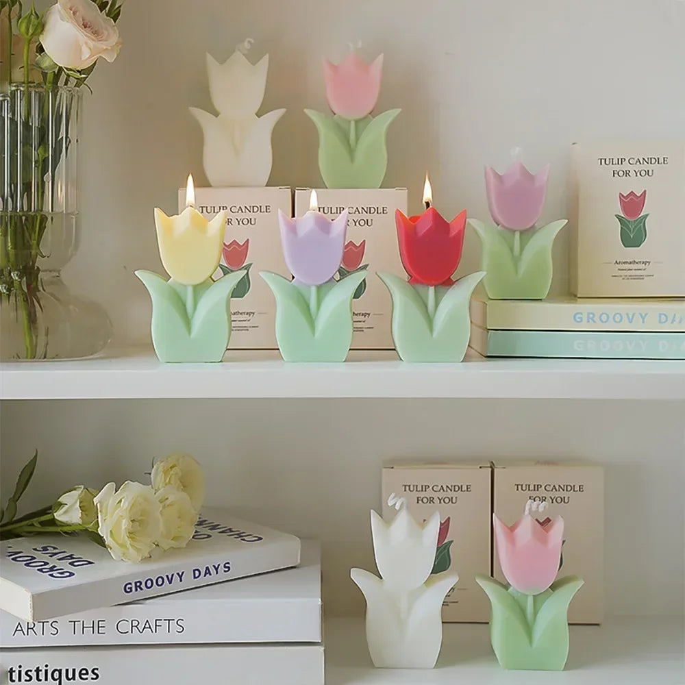 Tulip Aromatherapy Flower Candle