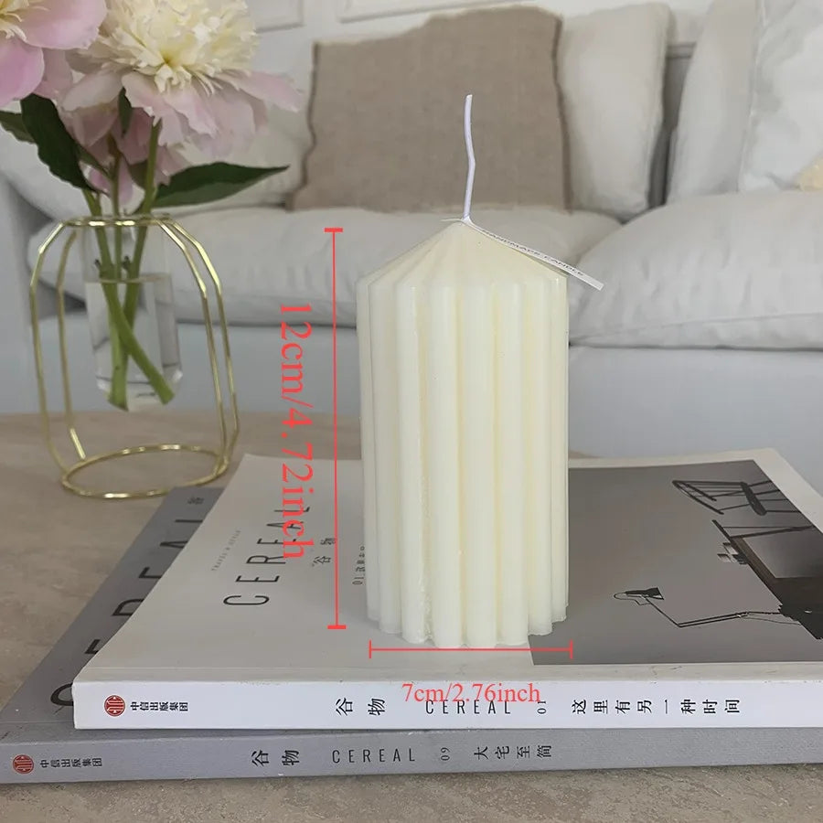 Nordic Style Cylindrical Candle- Smokeless