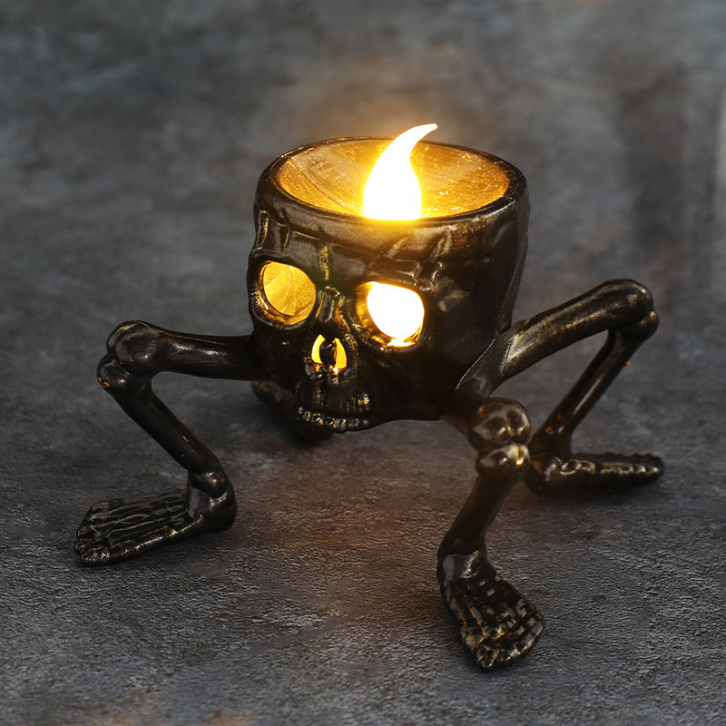 Halloween Skull Hand Lantern Prop