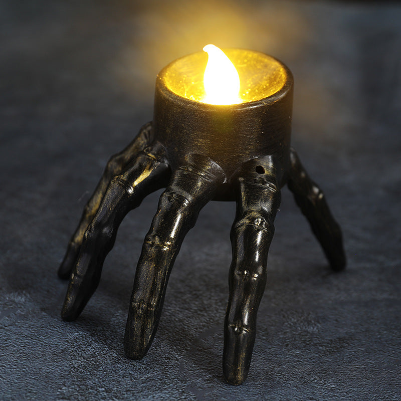 Halloween Skull Hand Lantern Prop